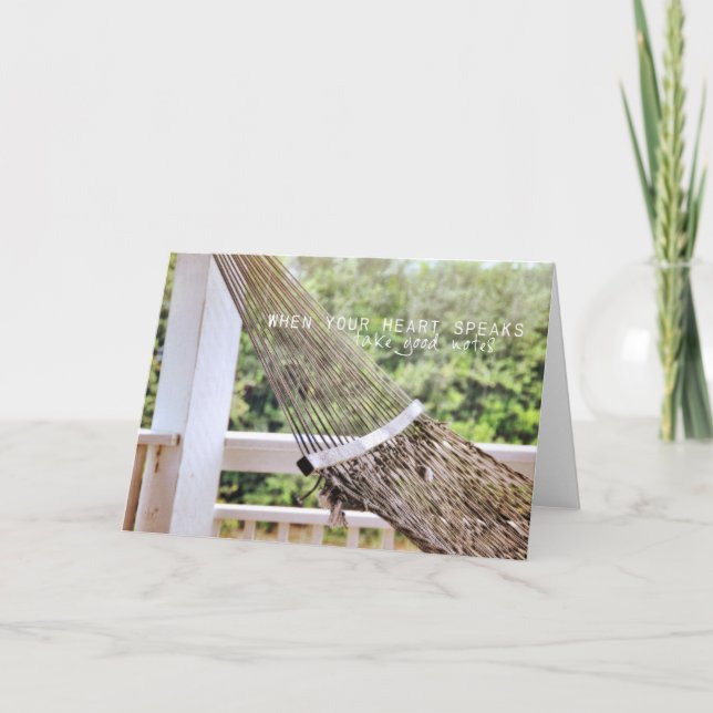 BREATHE EASY Greeting Card (Front)