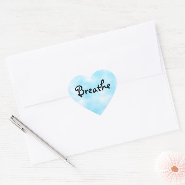 Breathe-heart sticker (Envelope)