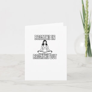 Breathe In Breath Out Sticker Card