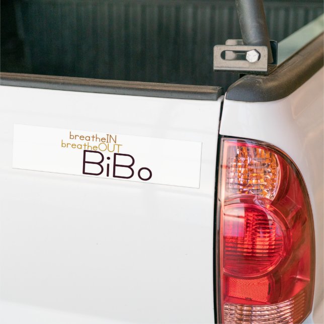Breathe In & Out Bumper Stticker Bumper Sticker (On Truck)