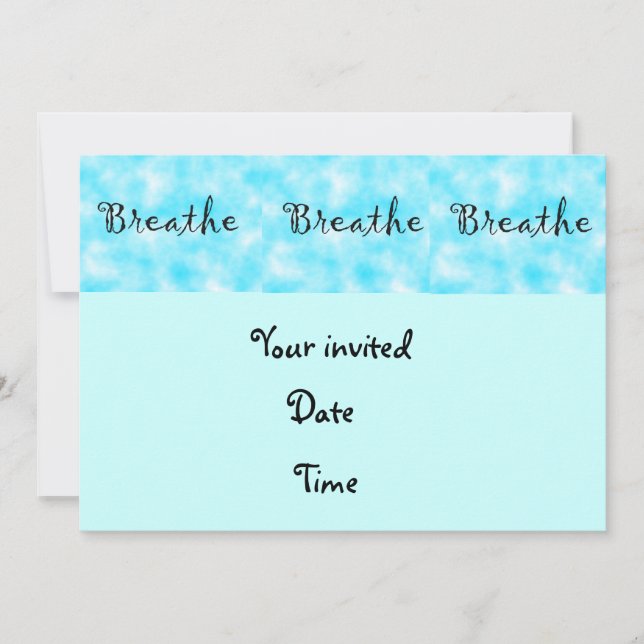 Breathe-invitation Invitation (Front)