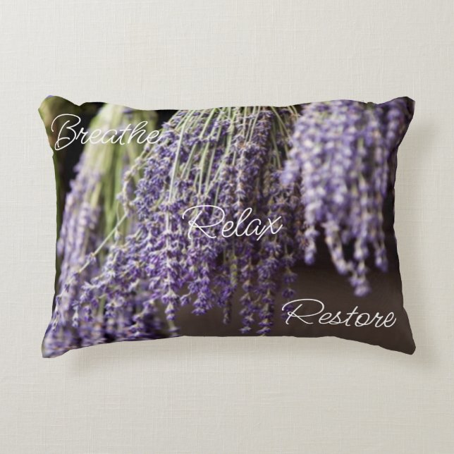 Breathe...lavender pillow (Front)