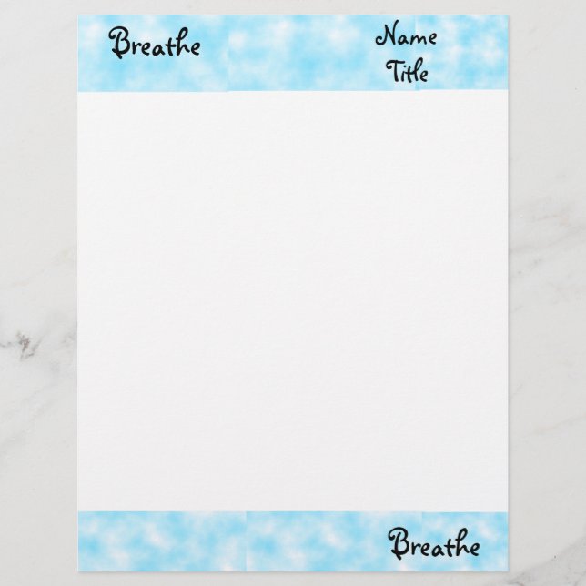 Breathe-letterhead Letterhead (Front)