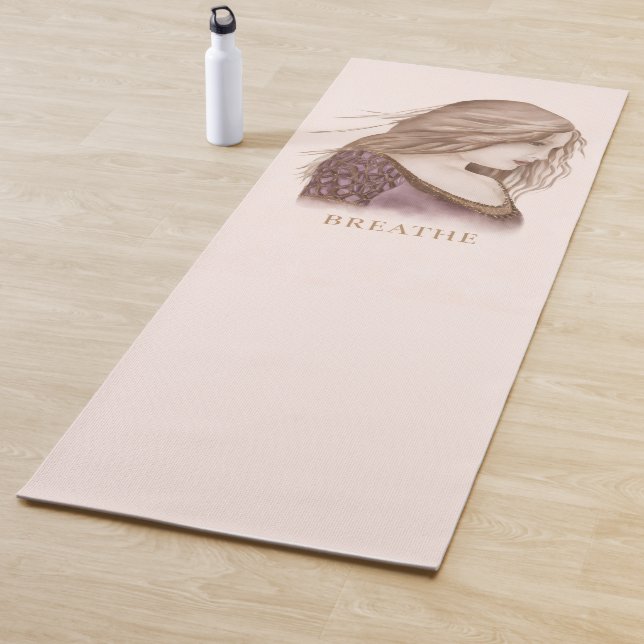 BREATHE Mindful Goddess Yoga Mat | Calm Feminine  (In Situ)