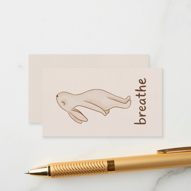 Breathe Mini Gift Enclosure Card (Front/Back In Situ)