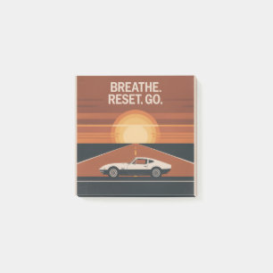 Breathe. Reset. Go Post-it Notes