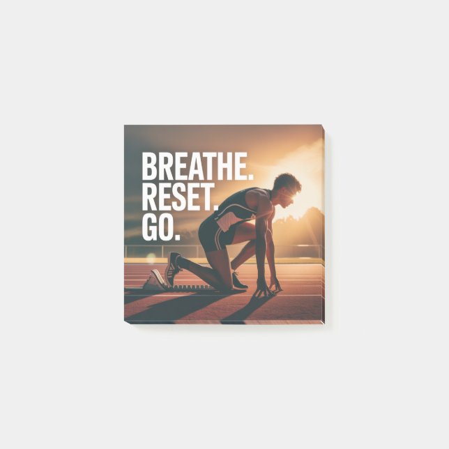Breathe. Reset. Go. Post-it Notes (Front)