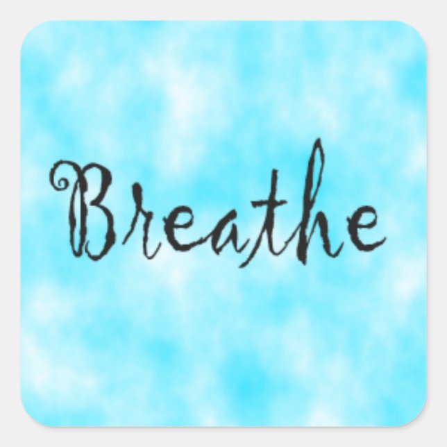 Breathe-square sticker (Front)