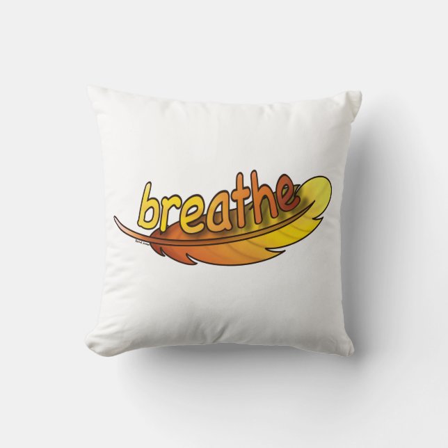 Breathe  throw pillow (Front)