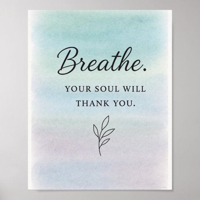 Breathe Wall Art (Front)
