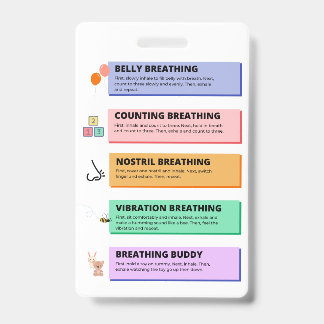 Breathing Techniques Badge Accessory