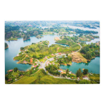 Breathtaking Aerial View of Guatape Antioquia
