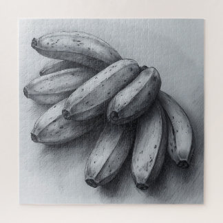 Breathtaking Banana Pencil Sketch Drawing Jigsaw Puzzle