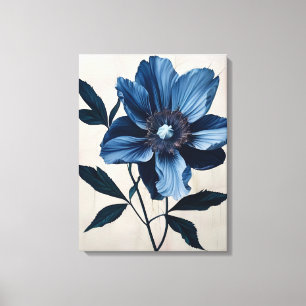 Breathtaking Blue Floral Canvas Print