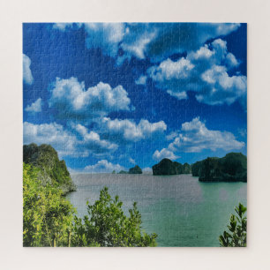 Breathtaking coastal landscape of Cat Ba Vietnam Jigsaw Puzzle