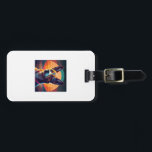 breathtaking colorfully of dog cartoon luggage tag<br><div class="desc">breathtaking colorfully of dog cartoon</div>