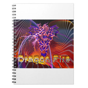 Breathtaking Dragon Fire Design Notebook