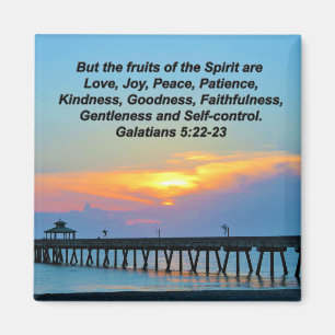 BREATHTAKING GALATIANS 5:22 SUNRISE MAGNET