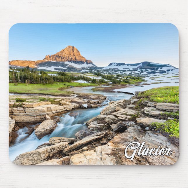 Breathtaking Glacier National Park, Montana Mouse Pad (Front)