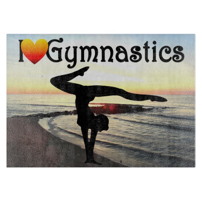 BREATHTAKING GYMNASTICS DESIGN CUTTING BOARD (Front)