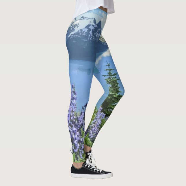 Breathtaking Lake Scenery Artwork | Leggings (Right)