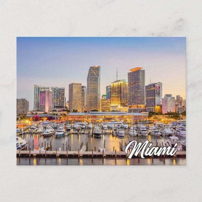 Breathtaking Miami, Florida, USA Postcard (Front)