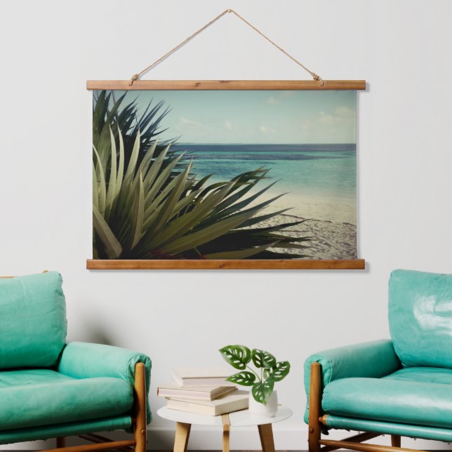 Breathtaking ocean view custom photo hanging tapestry (Living Room)