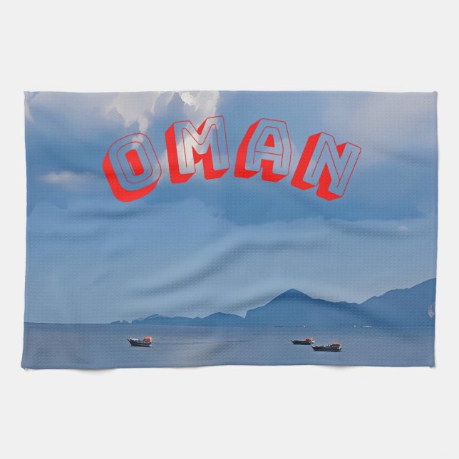 Breathtaking Oman coastline  Kitchen Towel (Horizontal)