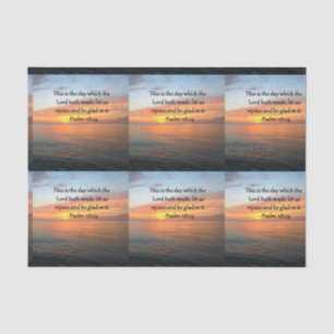 BREATHTAKING PSALM 118:24 SUNRISE PHOTO TISSUE PAPER