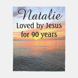 BREATHTAKING SUNRISE 90TH BIRTHDAY CUSTOM BLANKET