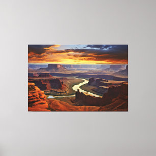 Breathtaking Sunset at the Grand Canyon Canvas Print