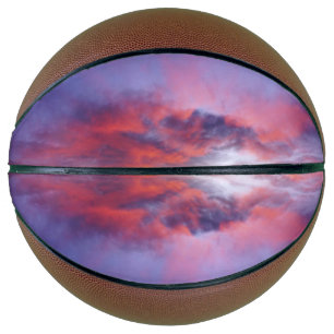 Breathtaking sunset basketball