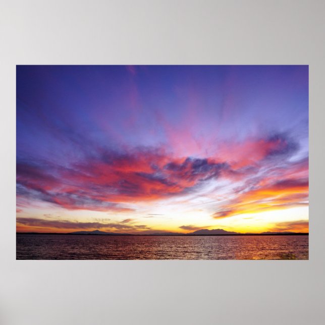 Breathtaking sunset poster (Front)