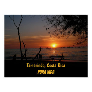 Breathtaking Tamarindo Sunset Poster