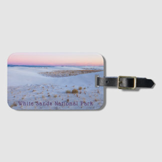 Breathtaking View White Sands National Park  Luggage Tag