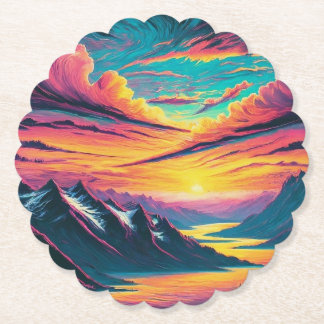 Breathtaking Views Paper Coaster