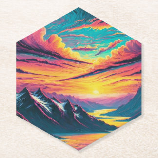 Breathtaking Views Paper Coaster