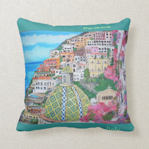 Breathtaking vistas of Positano Throw Pillow