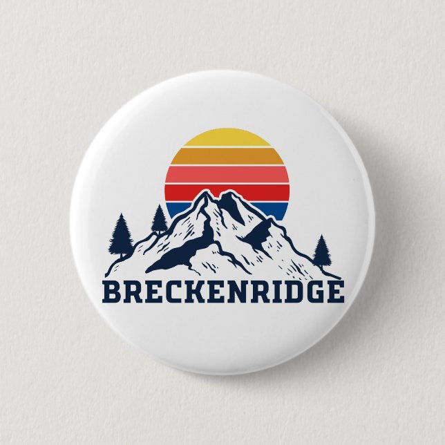 Breckenridge Colorado 2 Inch Round Button (Front)