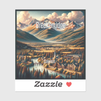 Breckenridge Colorado 3 Inch Vinyl Sticker