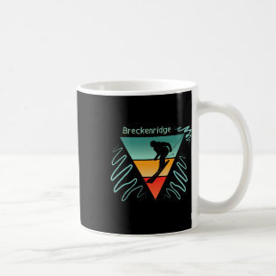 Breckenridge Colorado 90s Style Vintage Skiing  Coffee Mug