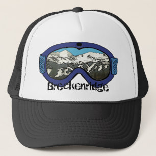 Breckenridge Colorado blue black snow goggle hat