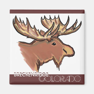 Breckenridge Colorado brown moose magnet