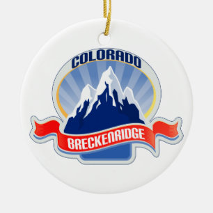 Breckenridge Colorado Ceramic Ornament