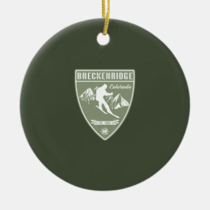 Breckenridge Colorado Ceramic Ornament