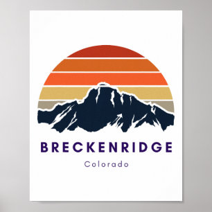 Breckenridge Colorado Gifts Hiking Skiing Breckenr Poster