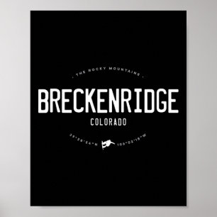 Breckenridge Colorado Graphic Distressed Vintage S Poster