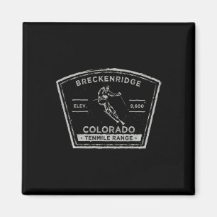 Breckenridge Colorado Long Sleeve Snow Skiing Magnet