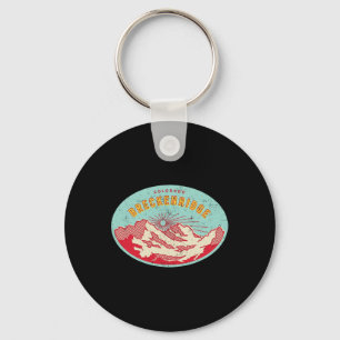 Breckenridge Colorado Mountain Skiing Hiking Vinta Keychain