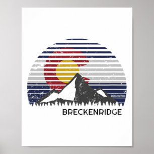 Breckenridge Colorado Mountain Top Poster